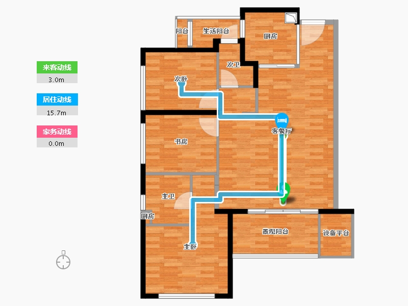 四川省-成都市-万科金域华府-86.89-户型库-动静线