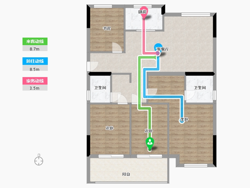 福建省-宁德市-弘祥天成-101.75-户型库-动静线