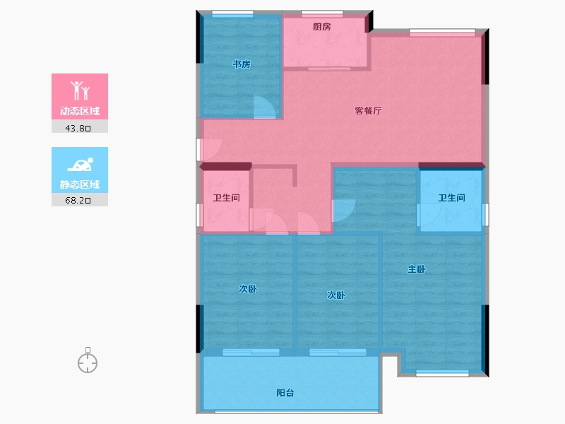 福建省-宁德市-弘祥天成-101.75-户型库-动静分区