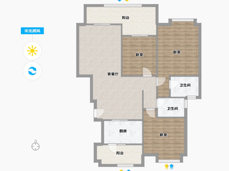 广东省-广州市-运动员村-四区-113.01-户型库-采光通风