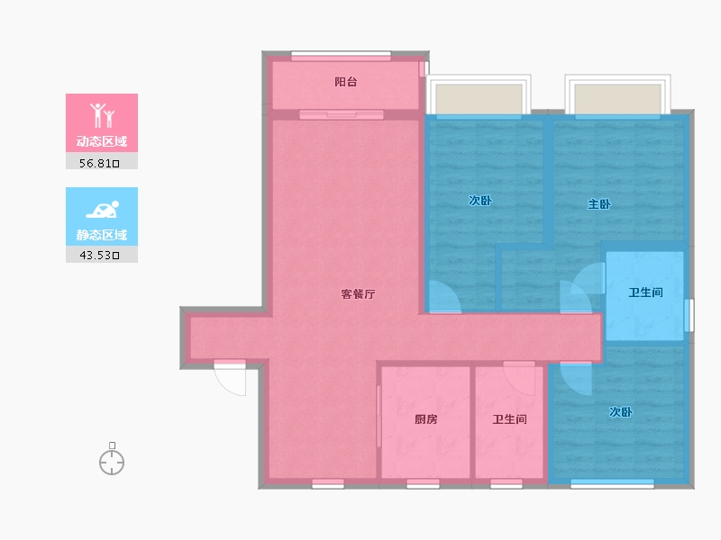 山东省-青岛市-后海社区-108.00-户型库-动静分区