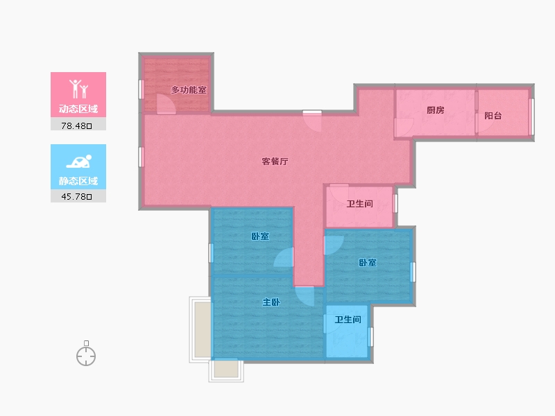 贵州省-黔南布依族苗族自治州-建恒山水豪庭-113.51-户型库-动静分区