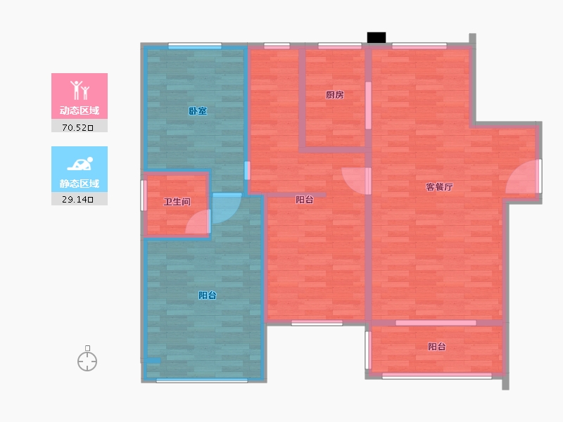 河北省-邢台市-中厦帝景城-91.41-户型库-动静分区