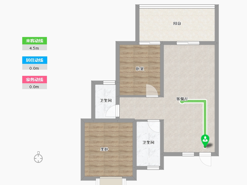 云南省-昆明市-古滇未来城观云府小区-68.47-户型库-动静线