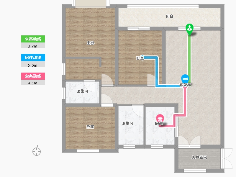 山东省-临沂市-江泉国际城-104.38-户型库-动静线