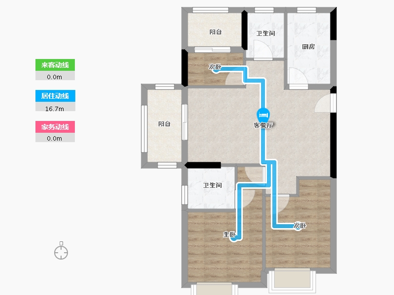 福建省-福州市-中梁百悦城-71.20-户型库-动静线