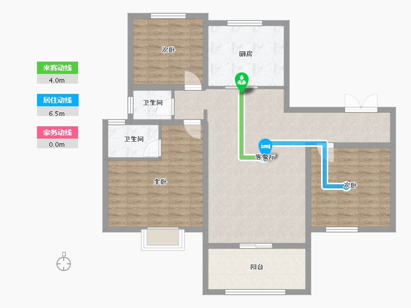 河南省-平顶山市-舞钢市建业小区-104.00-户型库-动静线