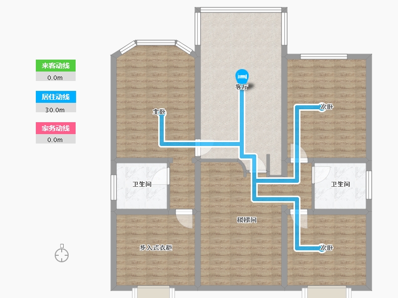 浙江省-嘉兴市-小街井小区-100.00-户型库-动静线