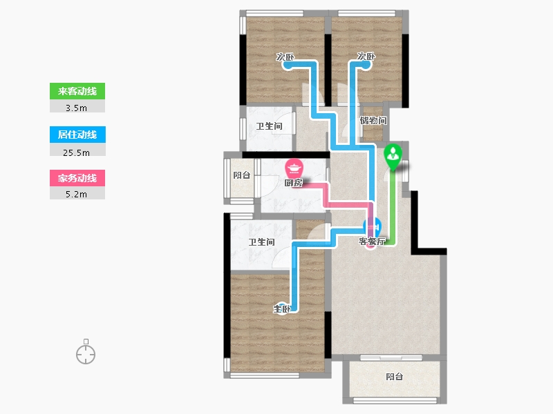 四川省-南充市-蘭台府-92.17-户型库-动静线