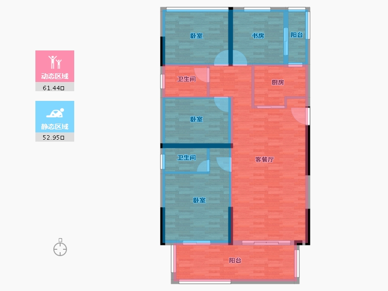 广东省-汕头市-三盛璞悦府-103.31-户型库-动静分区