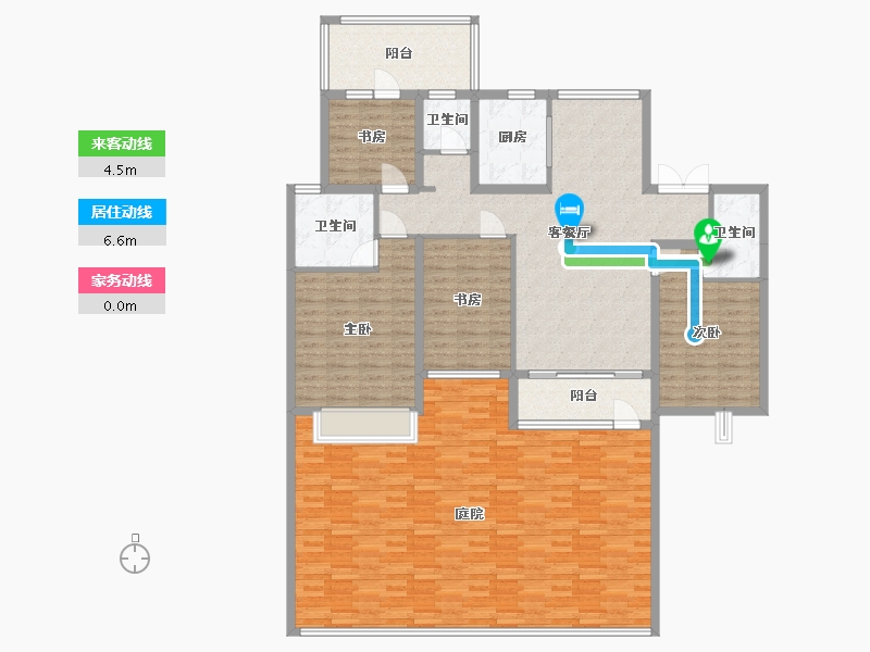 河北省-邢台市-丽泽苑-125.60-户型库-动静线