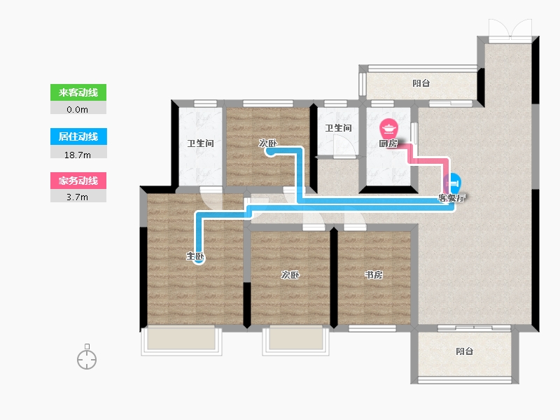 河南省-南阳市-内乡建业•龙城-112.98-户型库-动静线