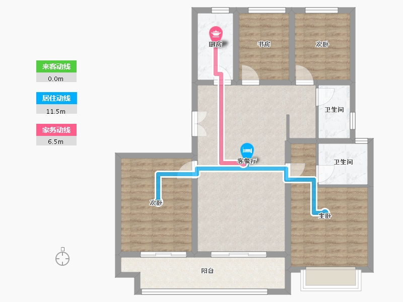 山东省-聊城市-融顺 森林府-100.00-户型库-动静线