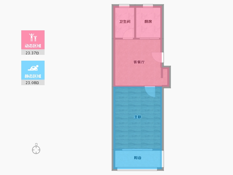 上海-上海市-淞南七村-38.40-户型库-动静分区