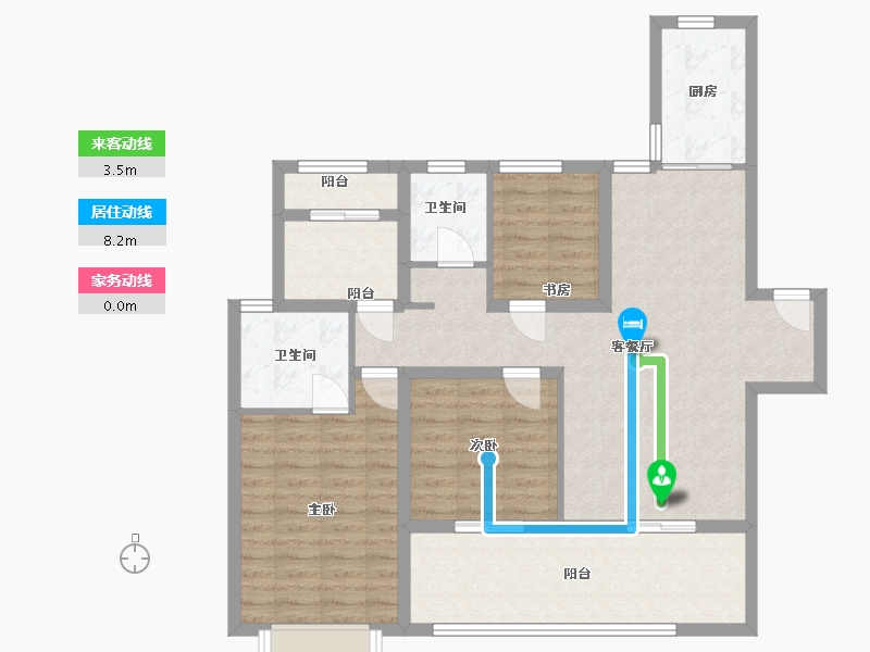 湖南省-长沙市-保利长交锦上-99.13-户型库-动静线