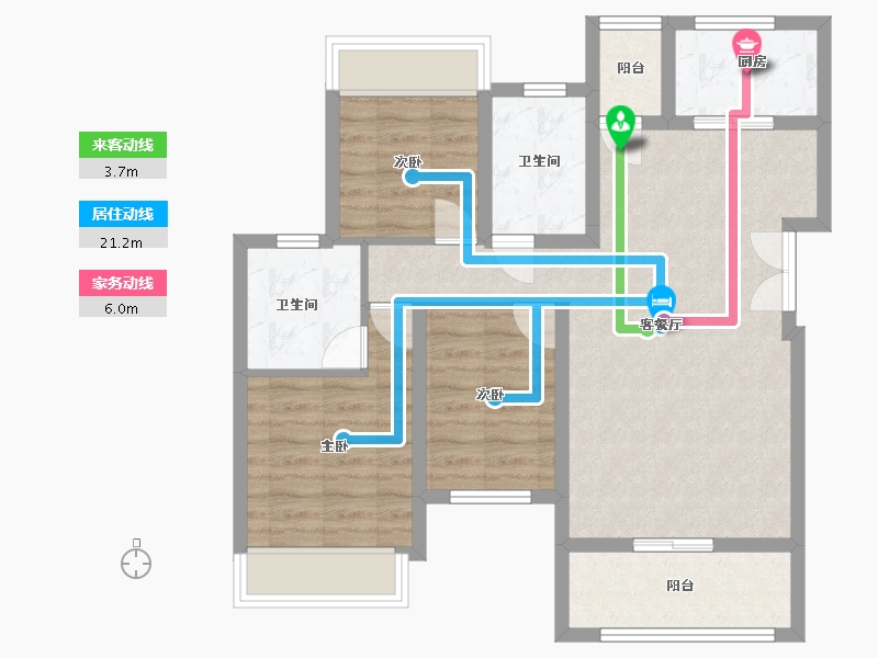 四川省-达州市-金科集美天辰-79.20-户型库-动静线