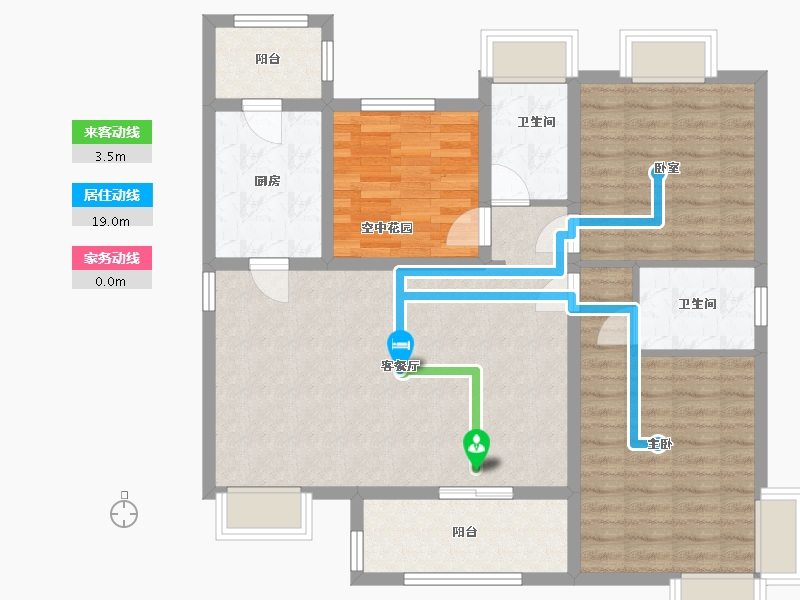 广东省-佛山市-悦珑水岸花园-102.24-户型库-动静线