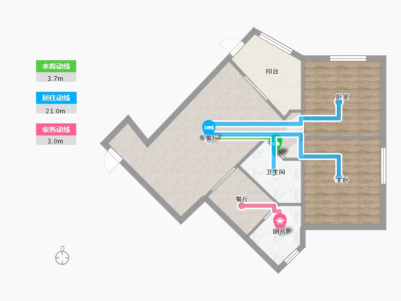 四川省-成都市-百花教师苑-78.00-户型库-动静线