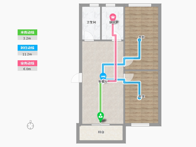 四川省-成都市-通锦苑-78.40-户型库-动静线