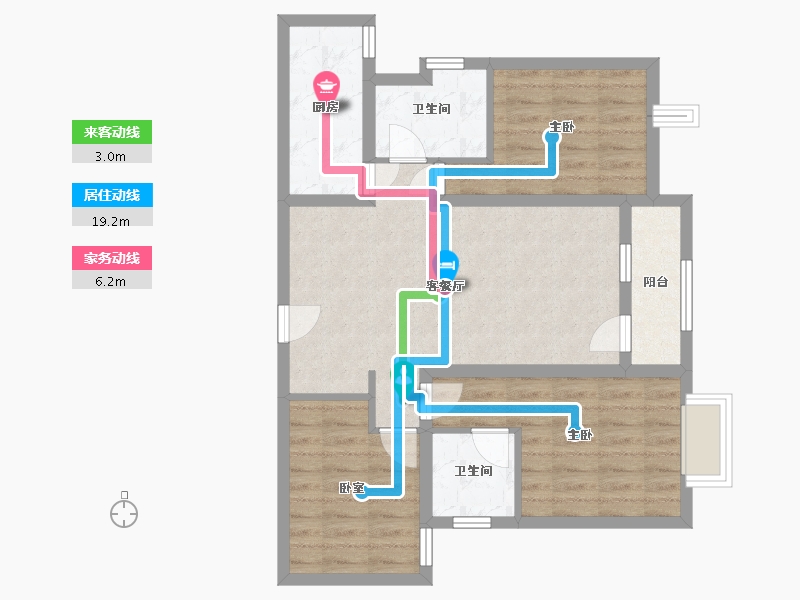 河北省-石家庄市-花溪城-84.05-户型库-动静线