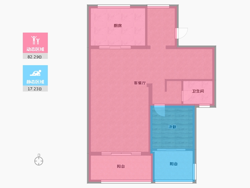 江苏省-常州市-绿地香颂花园-80.00-户型库-动静分区