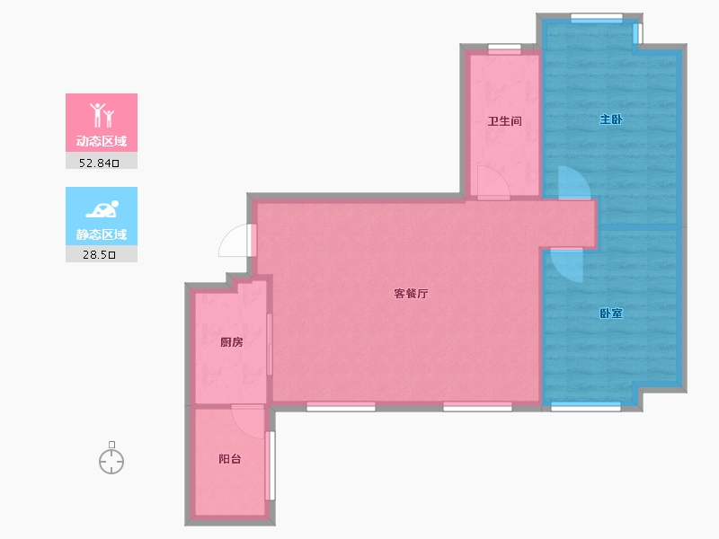 陕西省-西安市-华城国际-77.29-户型库-动静分区