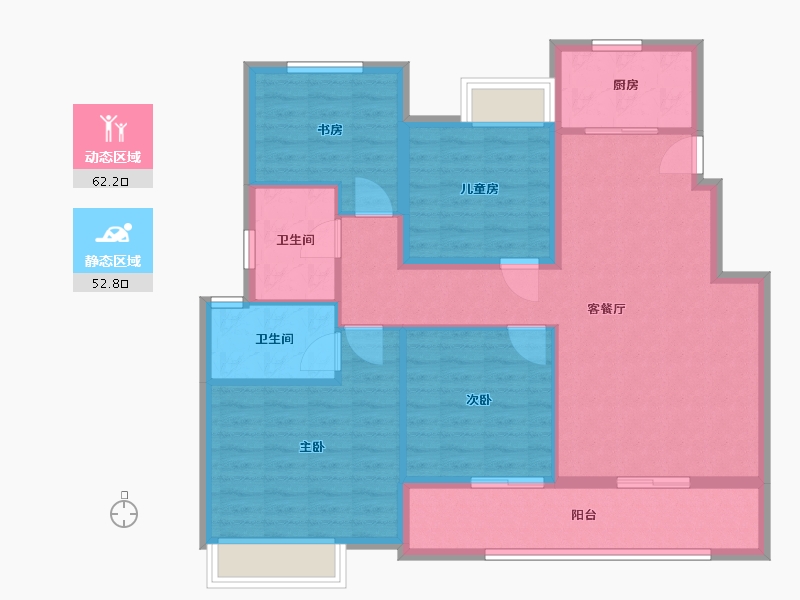 江西省-南昌市-恒茂未来都会-103.61-户型库-动静分区