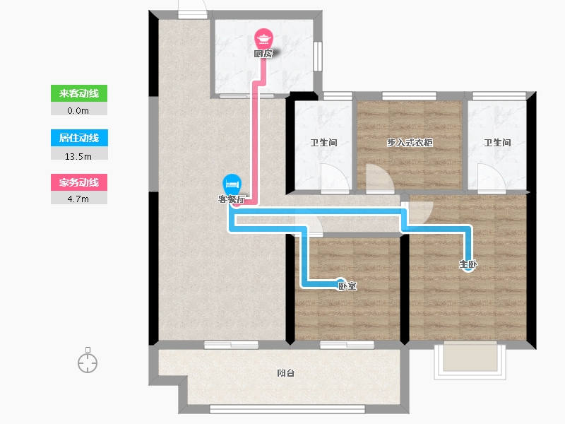 江苏省-徐州市-沛县碧桂园-92.80-户型库-动静线