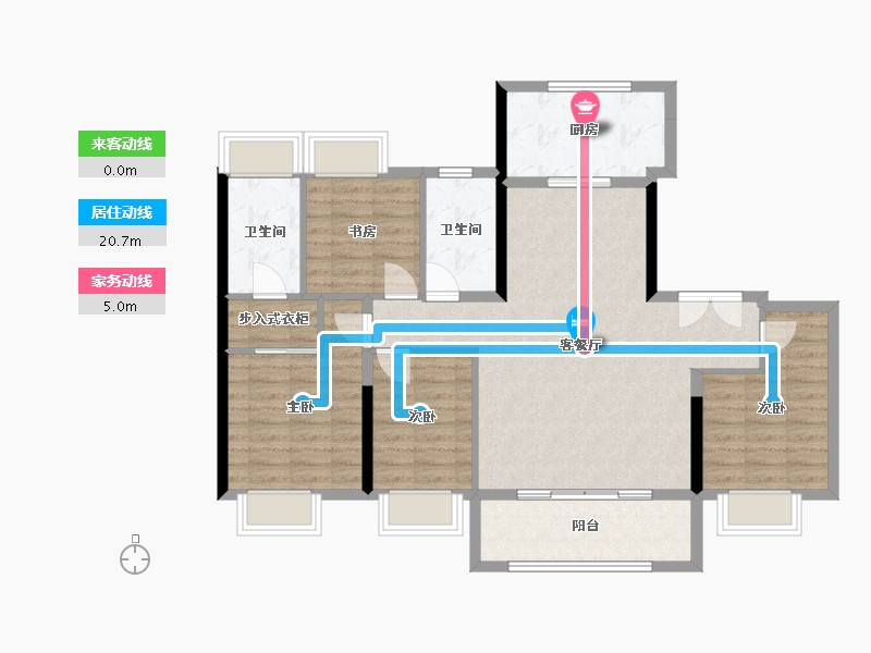 广东省-深圳市-万科未来之光-100.42-户型库-动静线