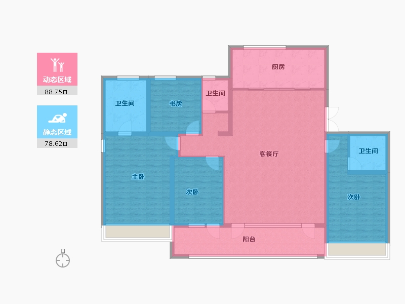 山东省-青岛市-森林公园-152.01-户型库-动静分区