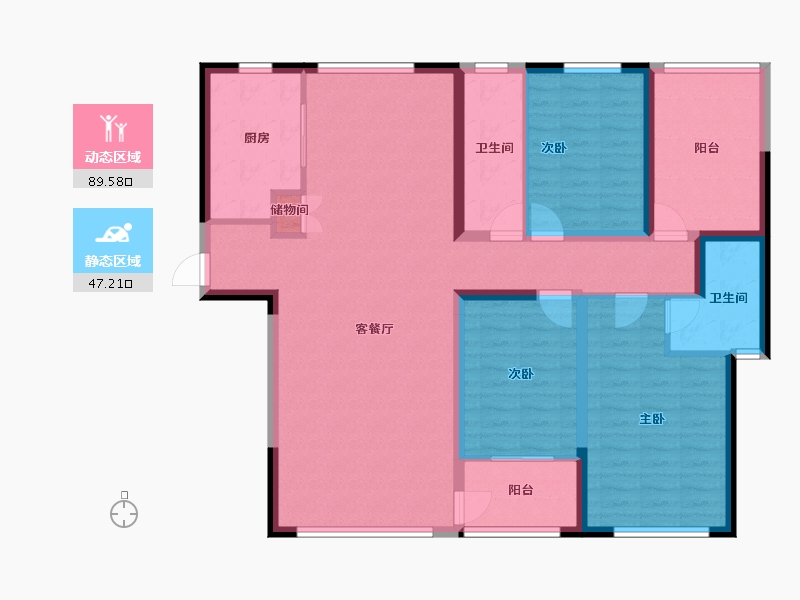 湖南省-长沙市-建工·象山国际-123.15-户型库-动静分区