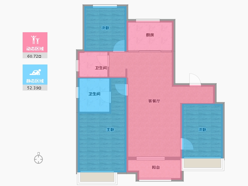 山东省-青岛市-森林公园-102.00-户型库-动静分区