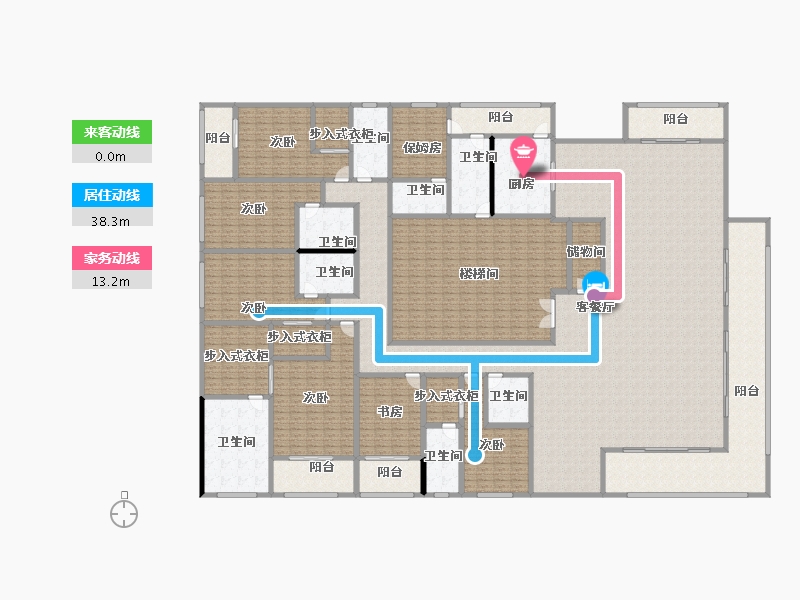 湖南省-长沙市-运达滨河广场-592.27-户型库-动静线