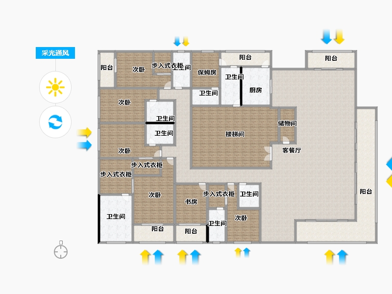 湖南省-长沙市-运达滨河广场-592.27-户型库-采光通风