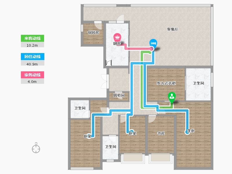 湖南省-长沙市-万科松湖天地-194.58-户型库-动静线