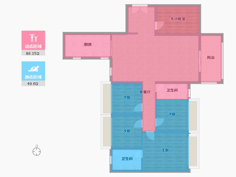 广西壮族自治区-崇左市-田心财富广场-99.00-户型库-动静分区