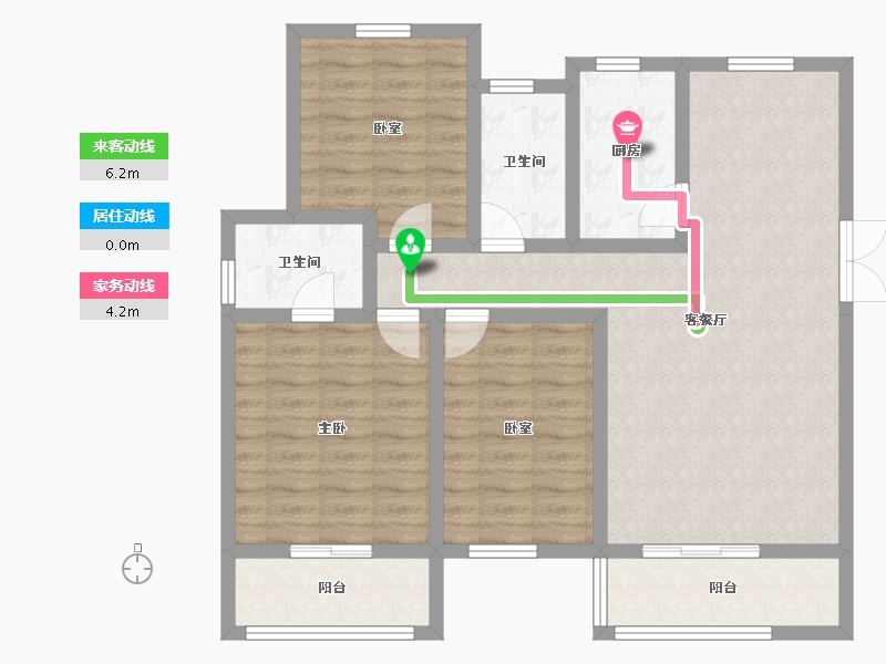 陕西省-西安市-景祥·君悦-97.99-户型库-动静线