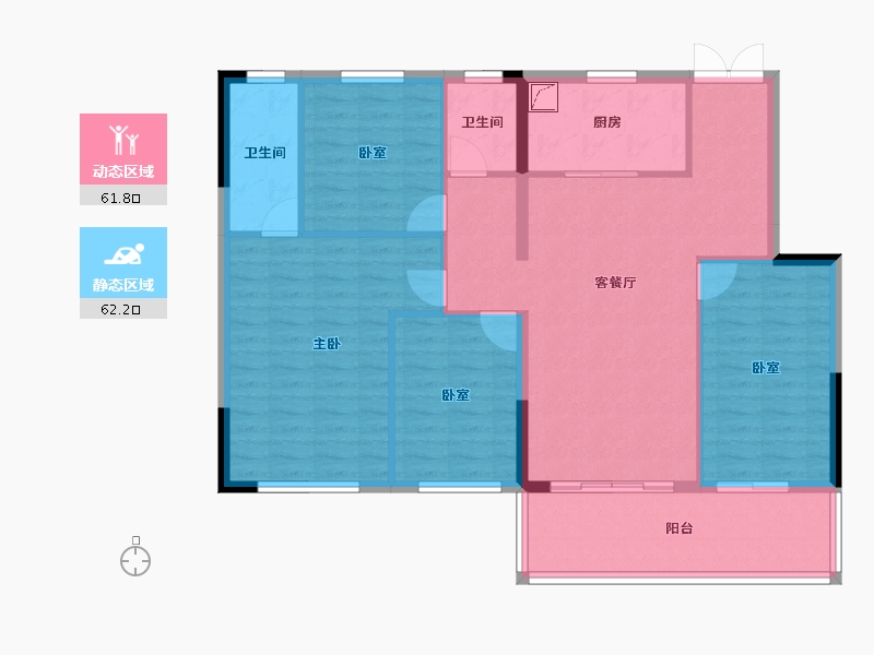 河南省-郑州市-高新·和锦莲序-112.51-户型库-动静分区