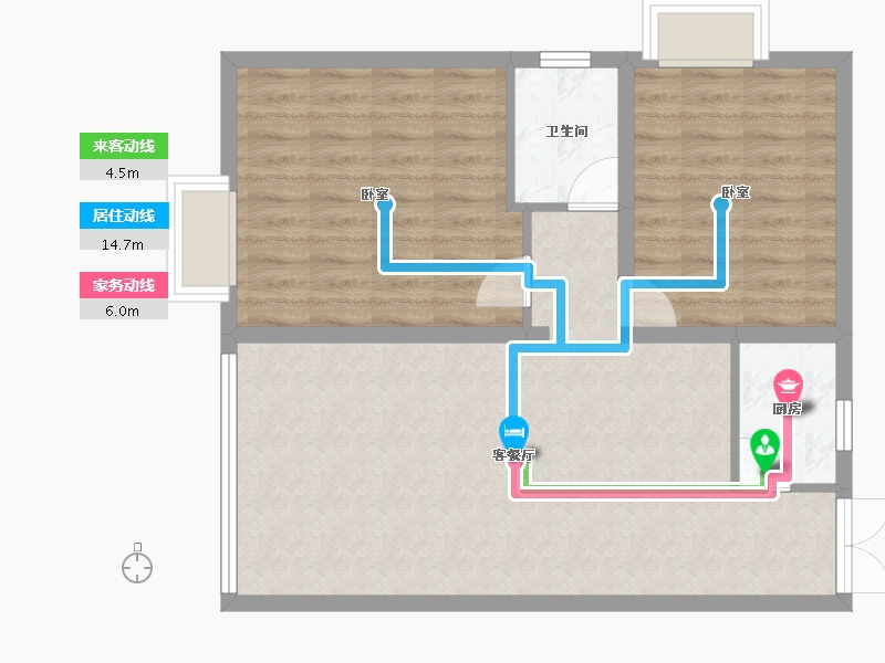 陕西省-西安市-景祥·君悦-74.05-户型库-动静线