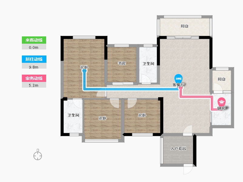 广西壮族自治区-崇左市-南兴盛世国际-123.00-户型库-动静线