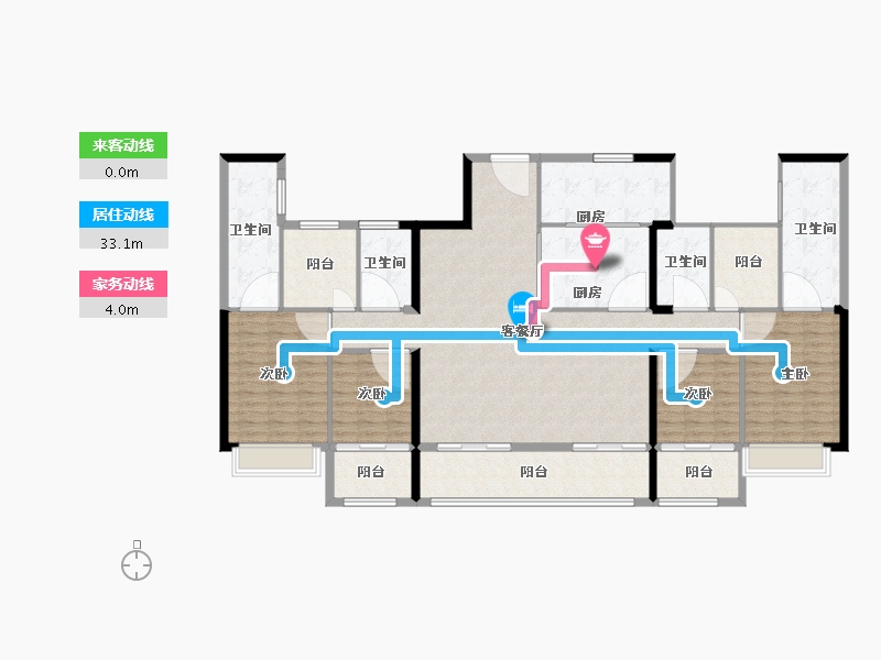 湖南省-长沙市-建工·象山国际-180.01-户型库-动静线