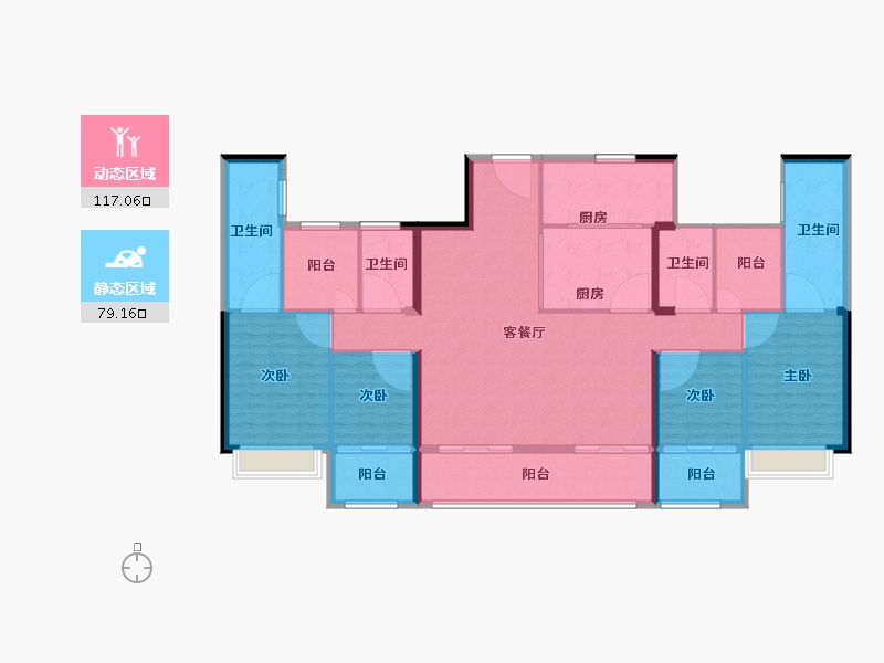 湖南省-长沙市-建工·象山国际-180.01-户型库-动静分区