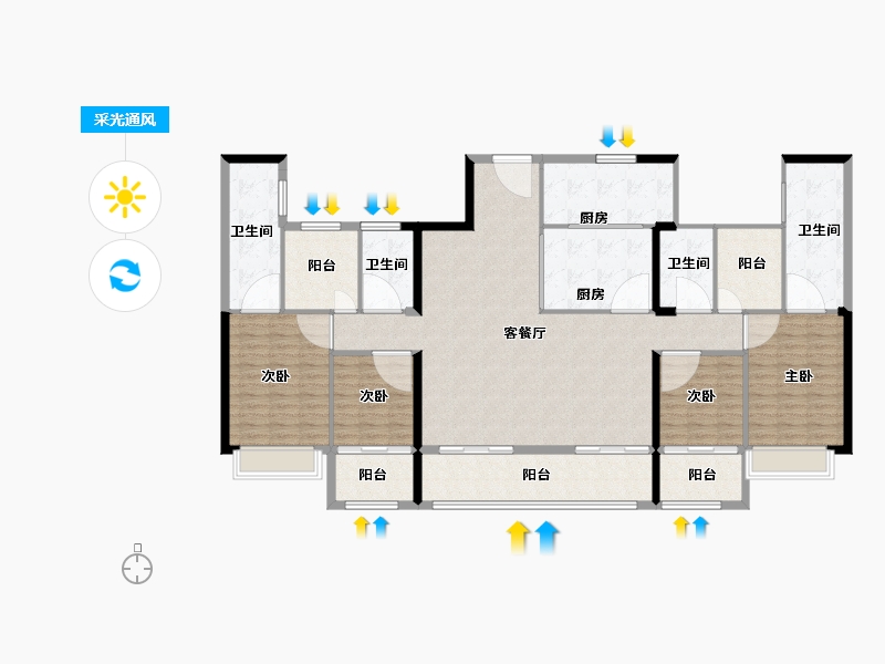 湖南省-长沙市-建工·象山国际-180.01-户型库-采光通风