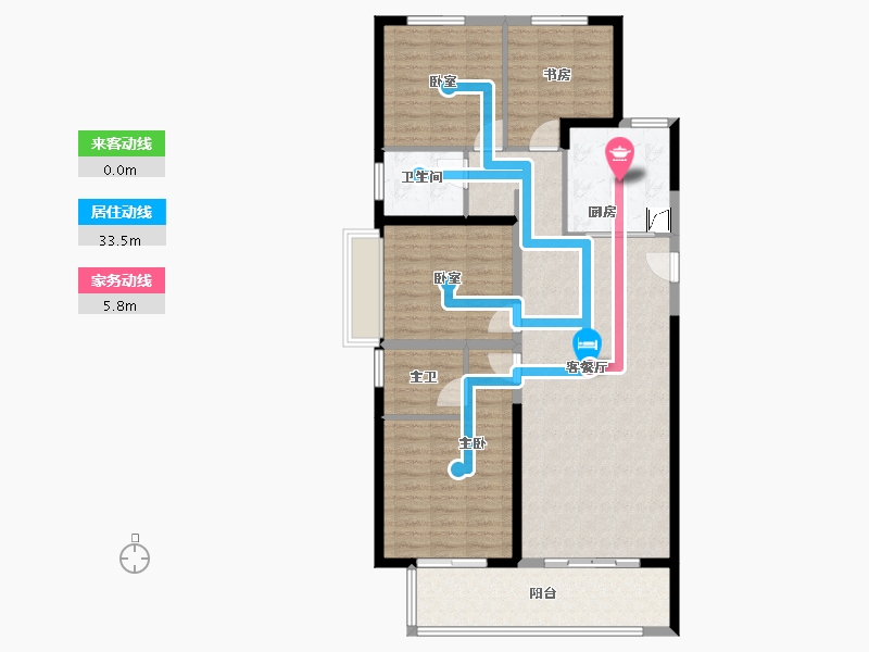 河南省-郑州市-美盛·教育港湾-114.54-户型库-动静线