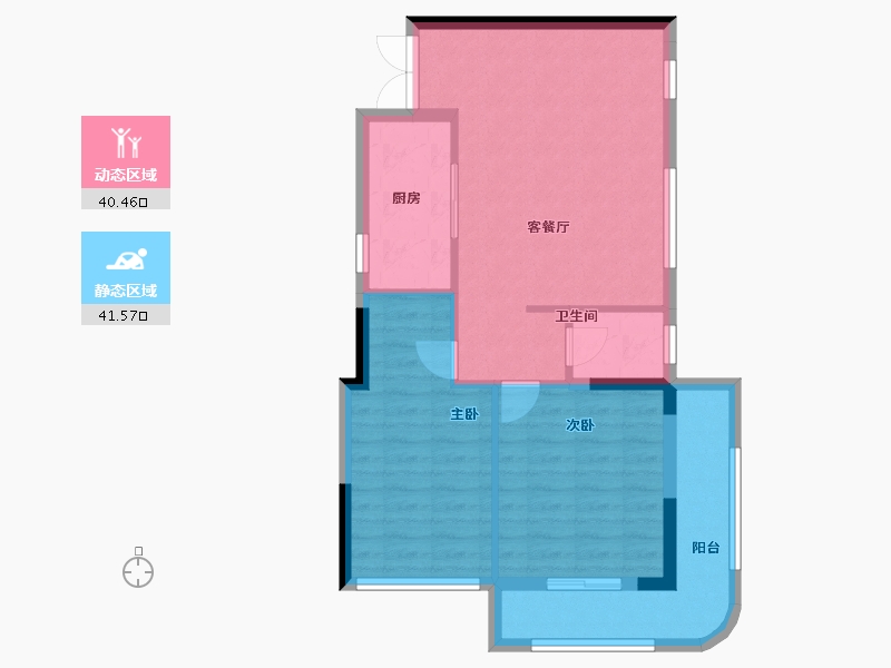 安徽省-黄山市-黄山桃李春风-73.92-户型库-动静分区