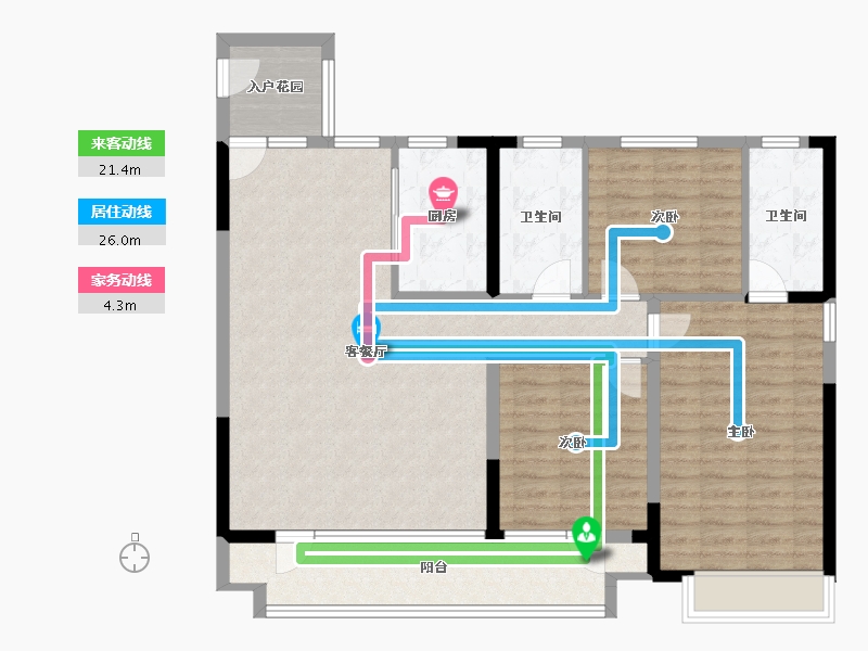 山东省-青岛市-瑞源·和苑-109.54-户型库-动静线