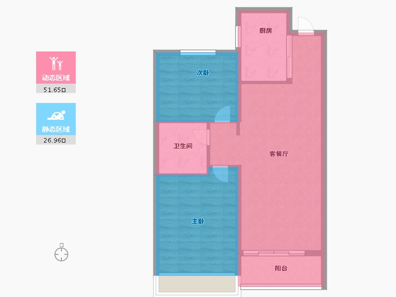 山东省-青岛市-瑞源·智港国际-71.00-户型库-动静分区