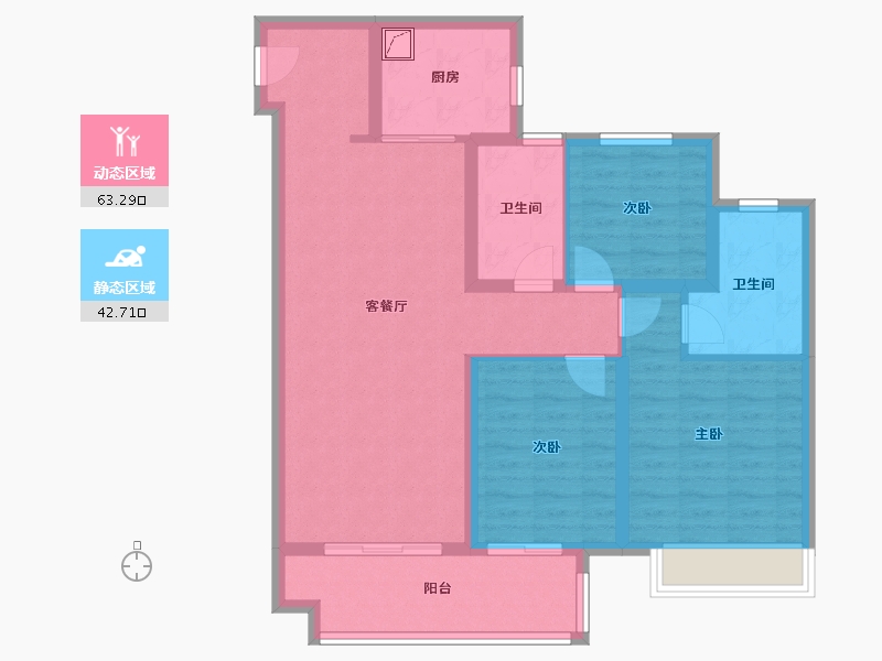 江苏省-镇江市-奥园·誉峰澜樾庭-94.41-户型库-动静分区