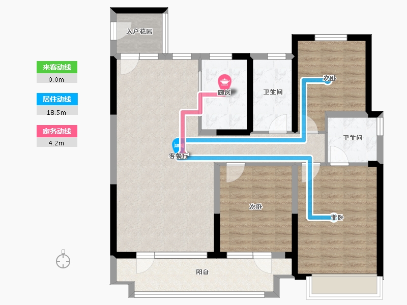 山东省-青岛市-瑞源·和苑-101.00-户型库-动静线