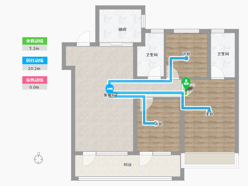 山东省-青岛市-森林公园-90.00-户型库-动静线